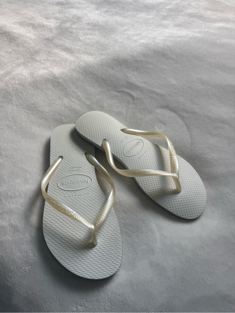 Havaianas White Flip Flops
